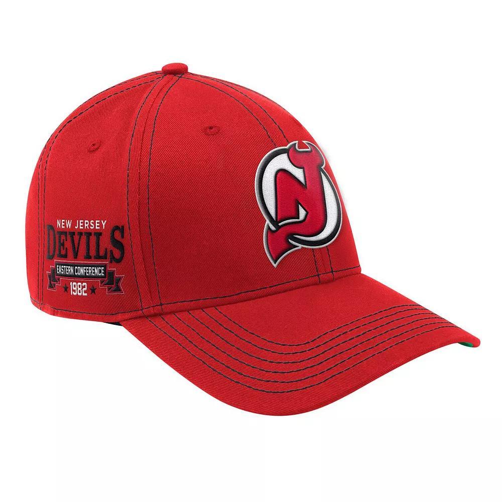 Men's Starter  Red New Jersey Devils Sphere II Curved Starfit Adjustable Hat, Nhl Red Product Image