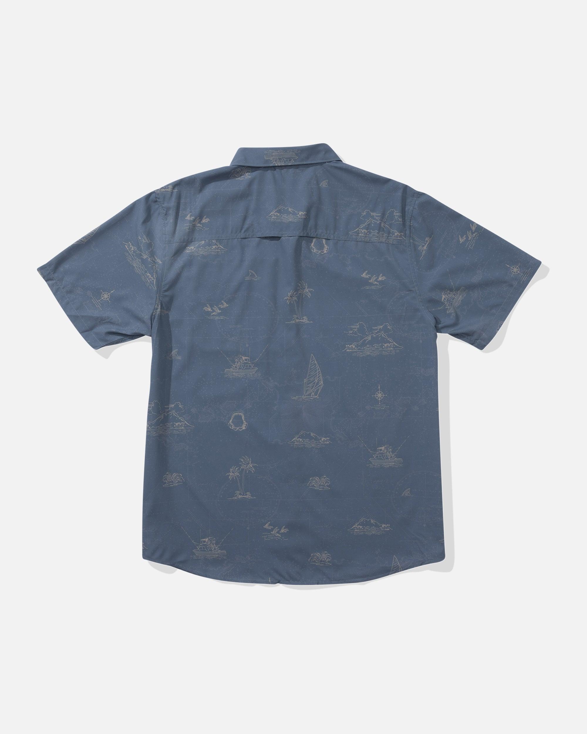 Helmsman S/S UV Button Up - Bluefin Product Image