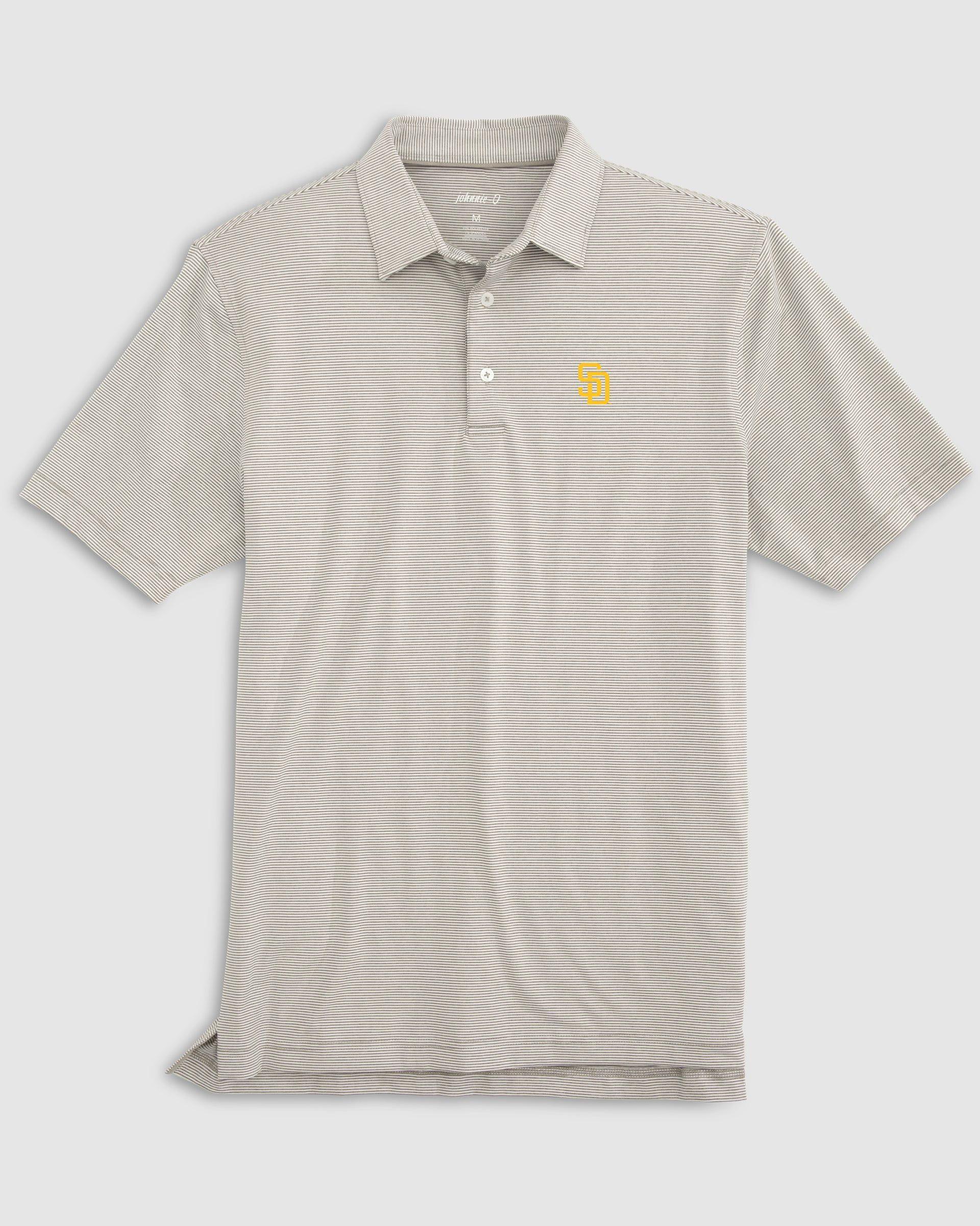 Uconn Lyndonn Striped Jersey Performance Polo - 2024 College Basketball Champions Logo Male Product Image