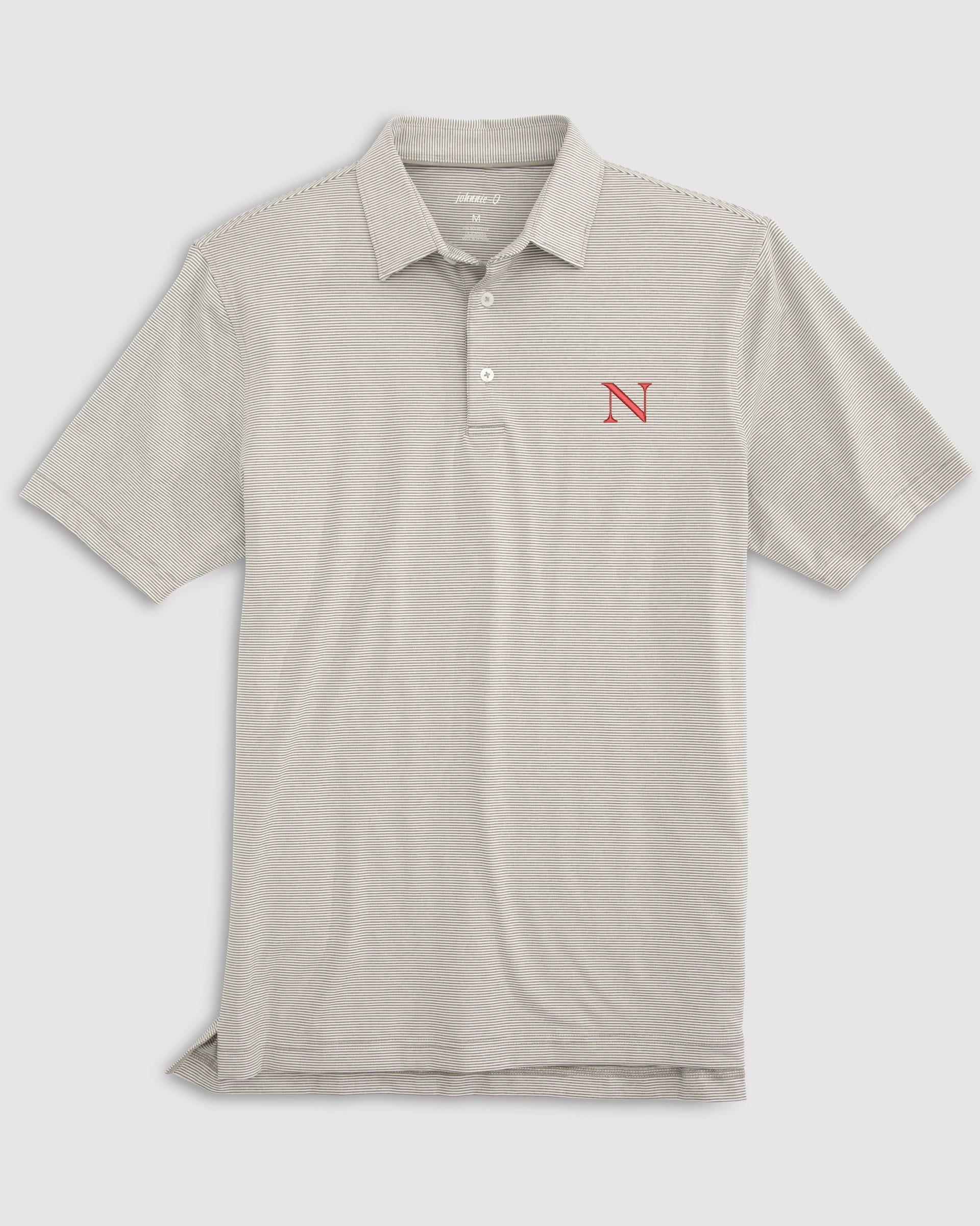 Northeastern Lyndon Striped Jersey Performance Polo Product Image