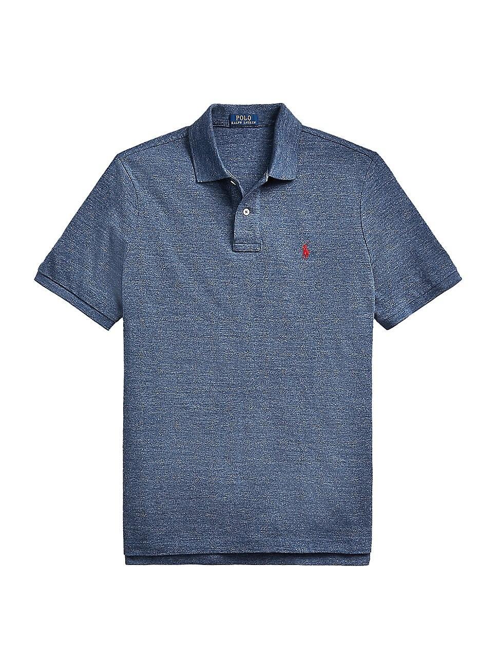 Mens Mesh Classic-Fit Polo Shirt Product Image