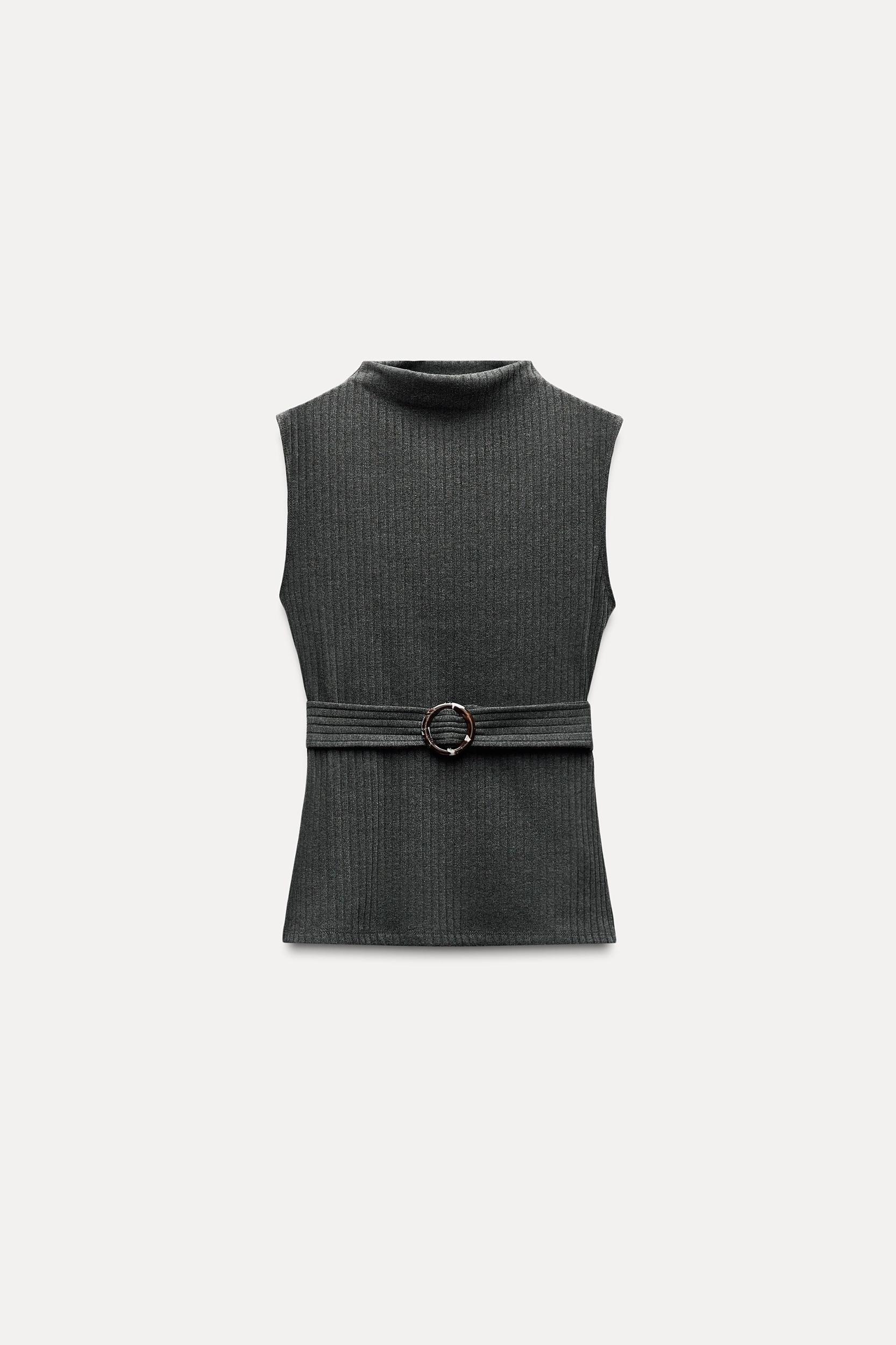 BELTED RIB TOP Product Image