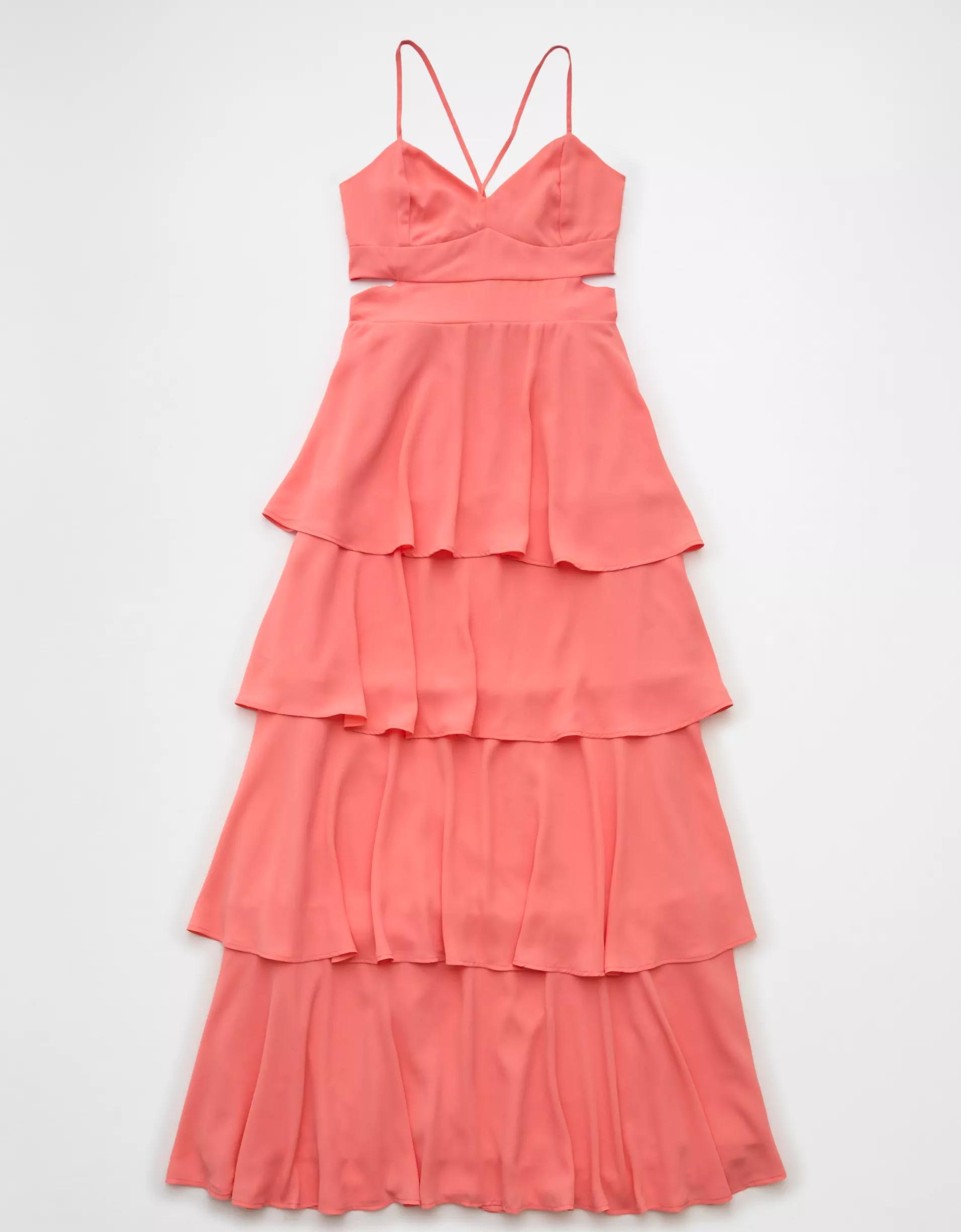 AE Cut-Out Tiered Maxi Dress Product Image