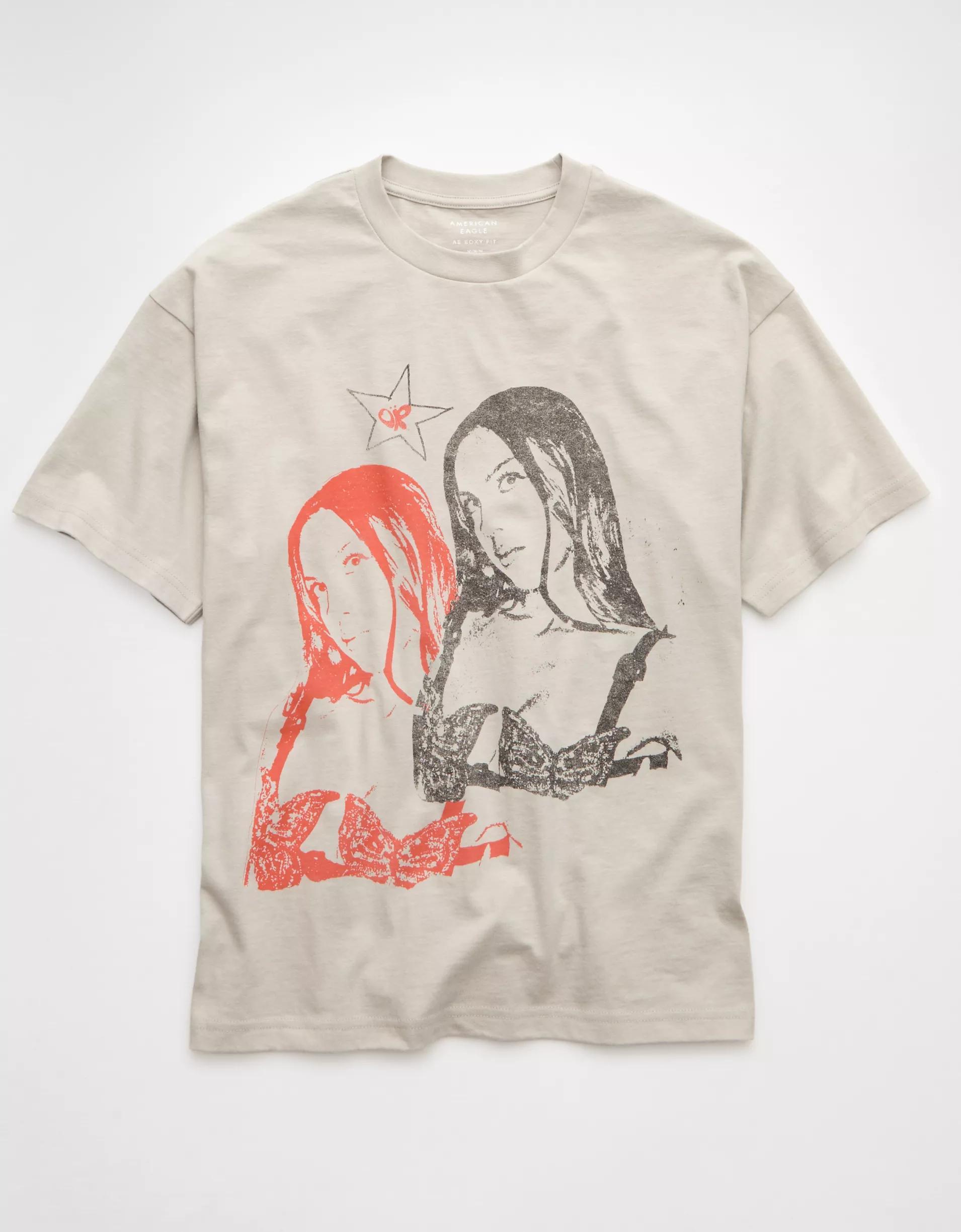 AE Boxy Olivia Rodrigo Graphic T-Shirt Product Image