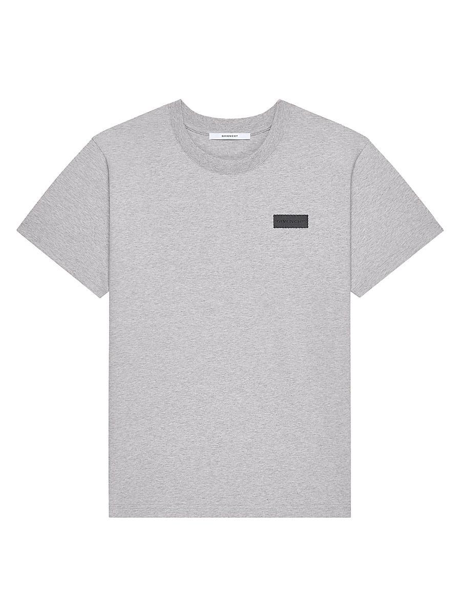 Mens T-Shirt in Cotton with Patch Product Image