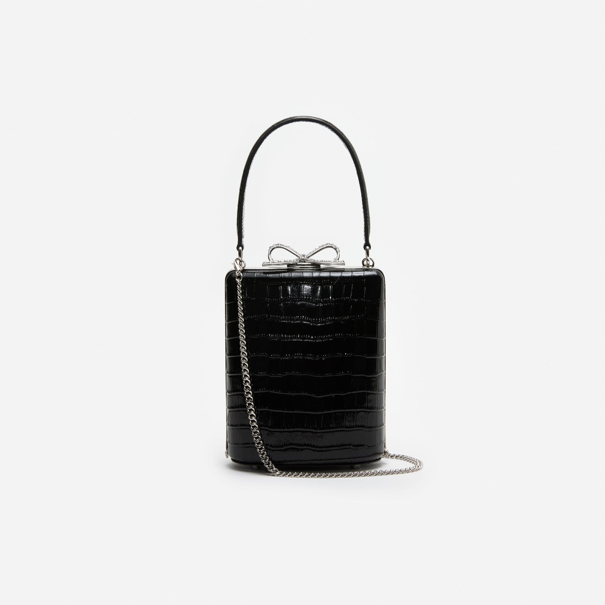 Black Croc Mini Bag Product Image