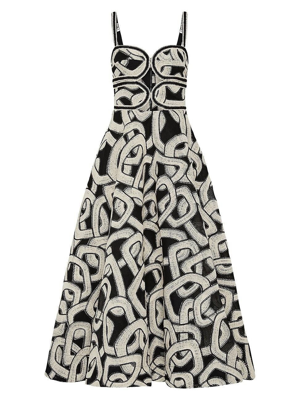 Womens Catena Embroidered Mesh Dress Product Image