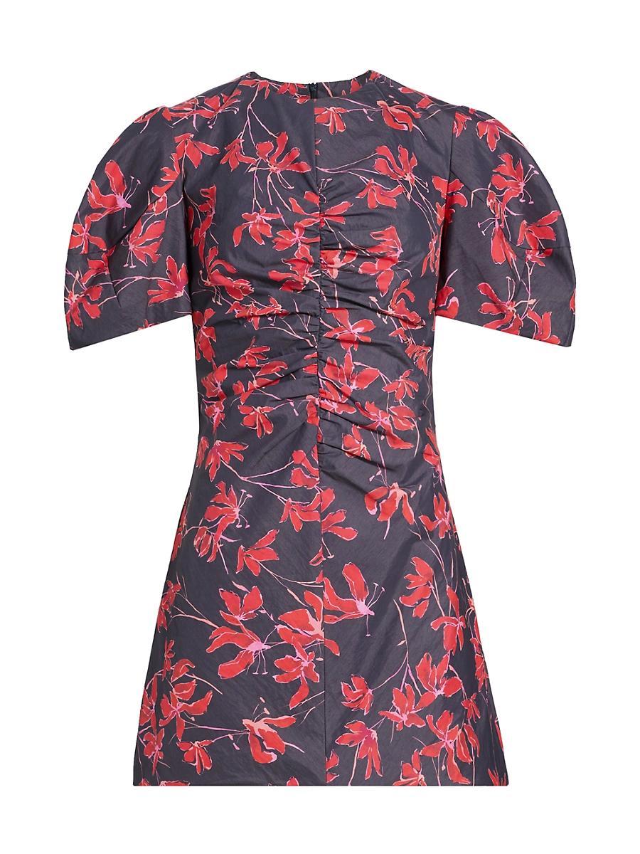 Womens Tanner Puff-Sleeve Minidress Product Image