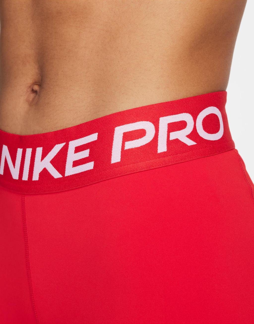 Nike Pro Training Dri-Fit 3 inch shorts in red   Product Image