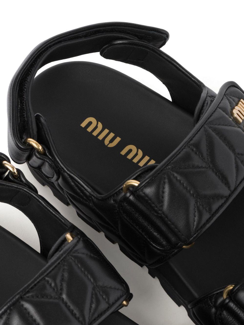 matelassé leather sandals Product Image