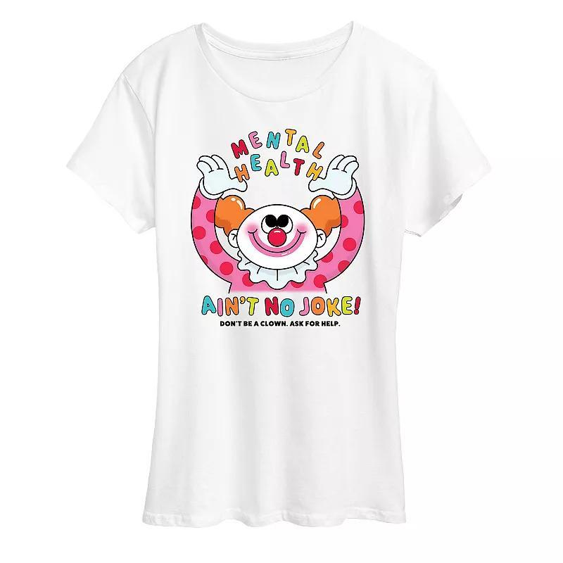 Womens Mental Health No Joke Graphic Tee, Girls Product Image
