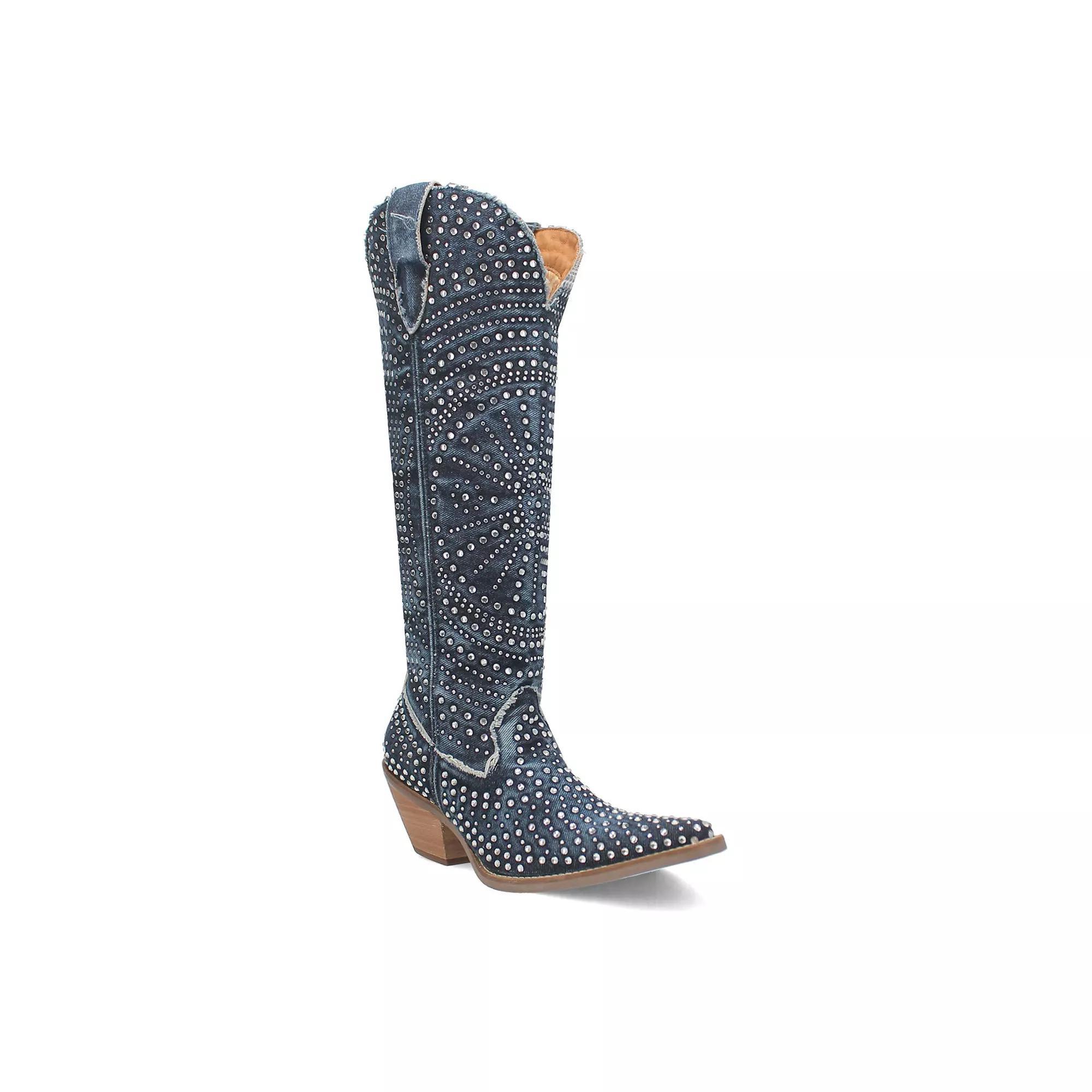 Dingo Honkytonk Honey Women's Western Boots, Size: 6.5, Blue Product Image