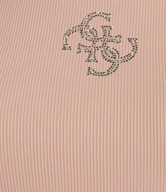 Guess Guendalina Sleeveless Round Neck Rib-Knit Top Product Image
