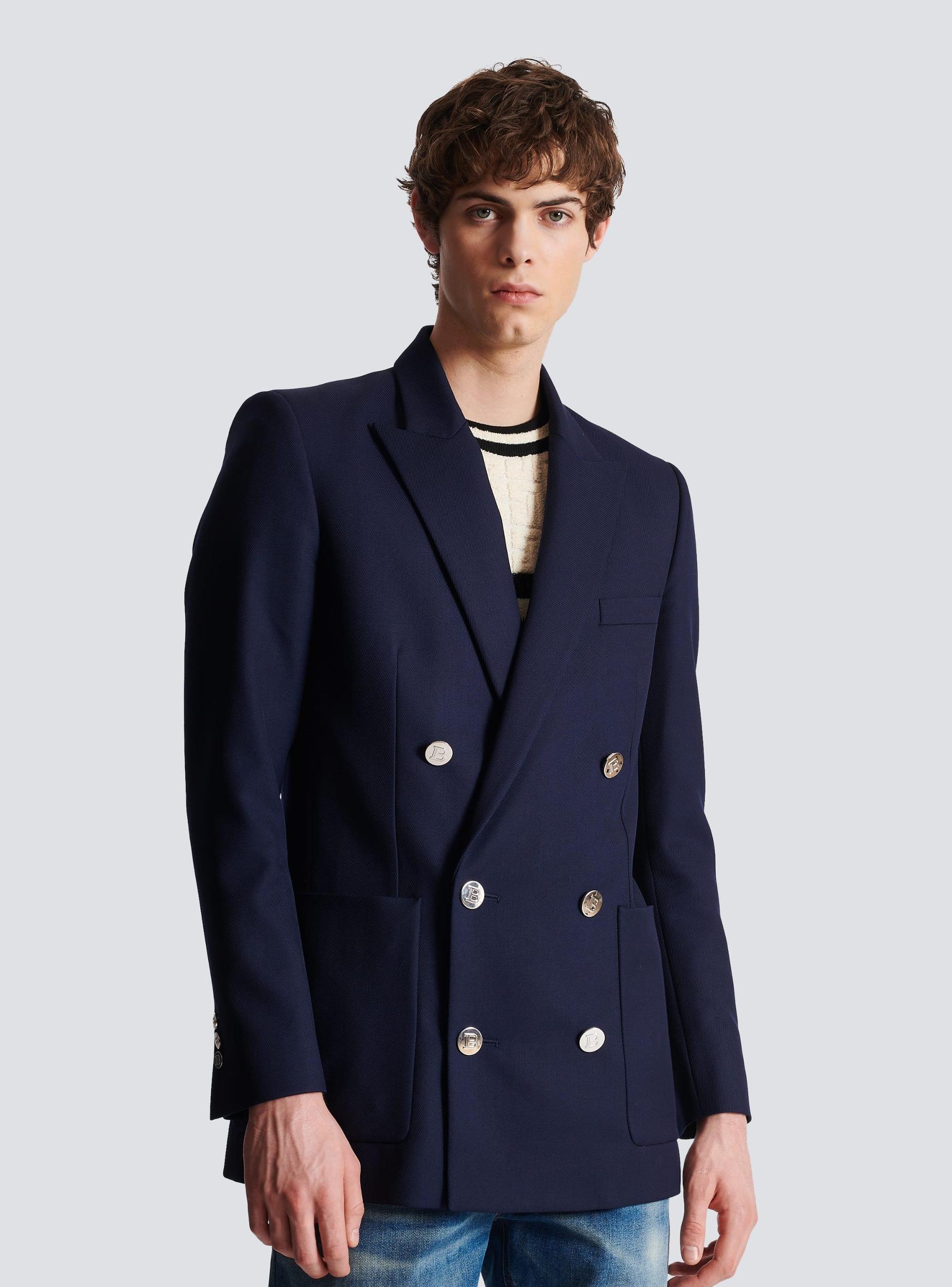 Double-breasted buttoned blazer Product Image