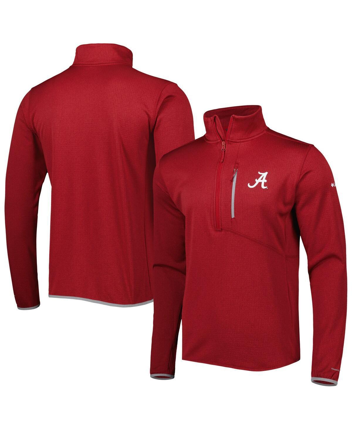 Men's Columbia Crimson Alabama Crimson Tide Park View Omni-Wick Half-Zip Top, Size: 2XL, Red Product Image