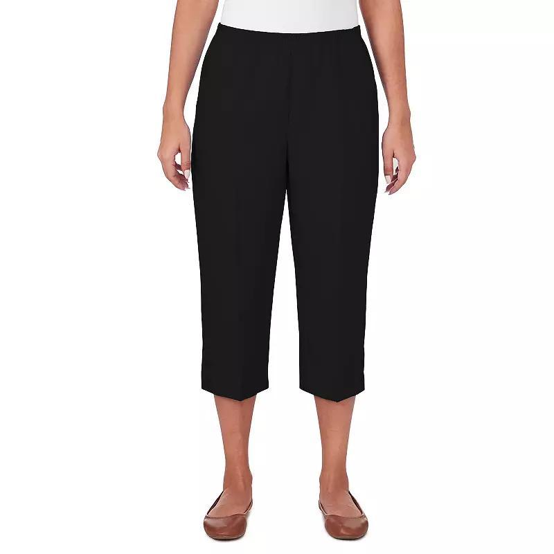 Women's Alfred Dunner Button Hem Denim Capri Pant, Size: 12, Blue Product Image