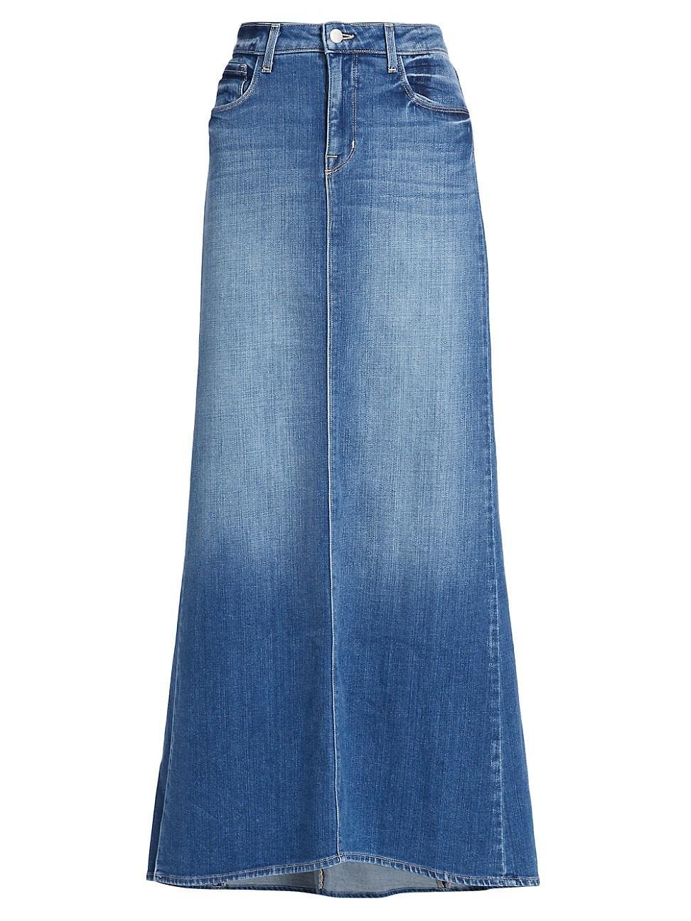Kailani Denim Mermaid Maxi Skirt Product Image