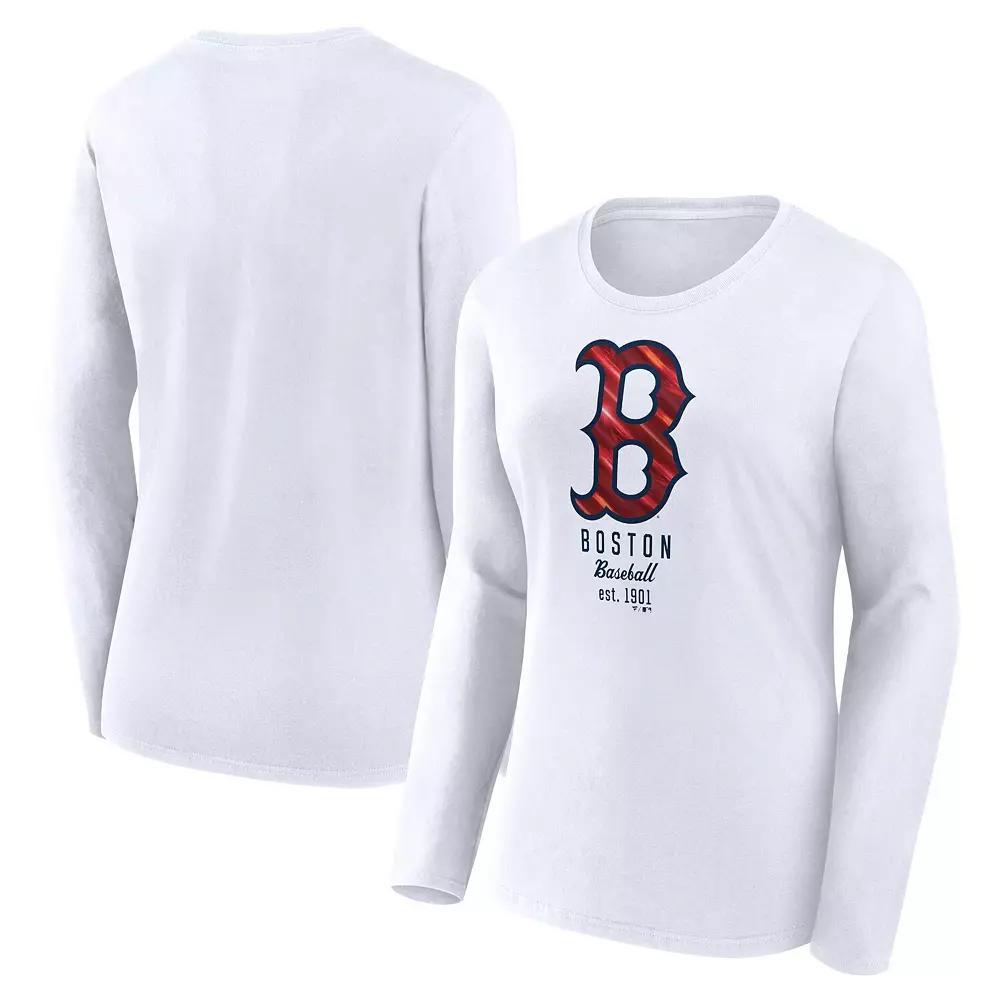 Womens Fanatics Branded Boston Red Sox Long Sleeve T-Shirt Product Image