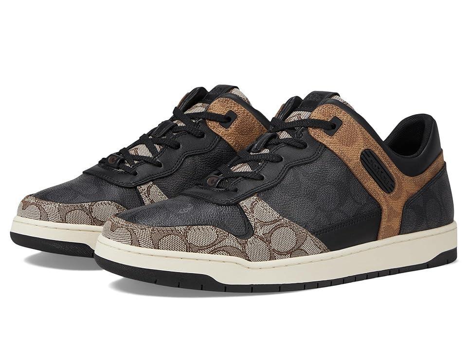 COACH Mens C201 Signature Coated Canvas Sneakers Product Image