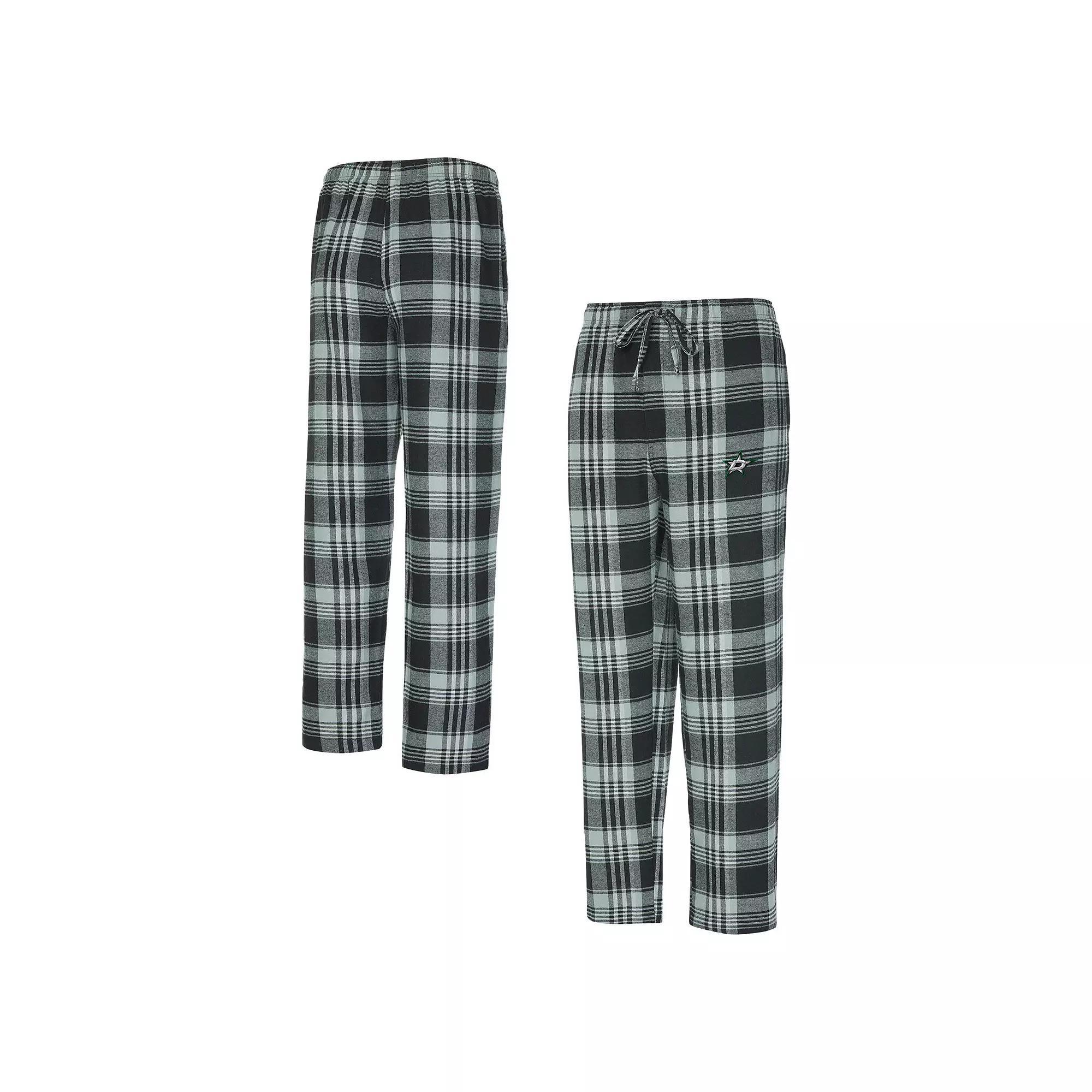 Mens Concepts Sport Black/Gray Los Angeles Kings Region Flannel Sleep Pants Product Image