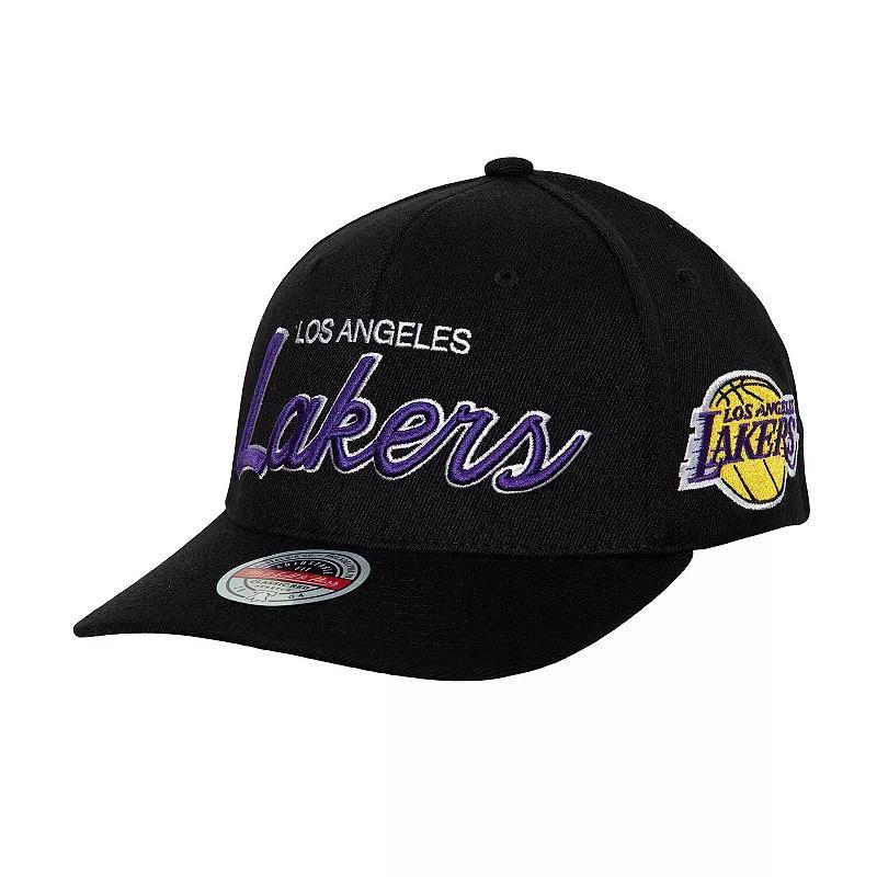 Mens Mitchell & Ness Los Angeles Lakers MVP Team Script 2.0 Stretch-Snapback Hat Product Image