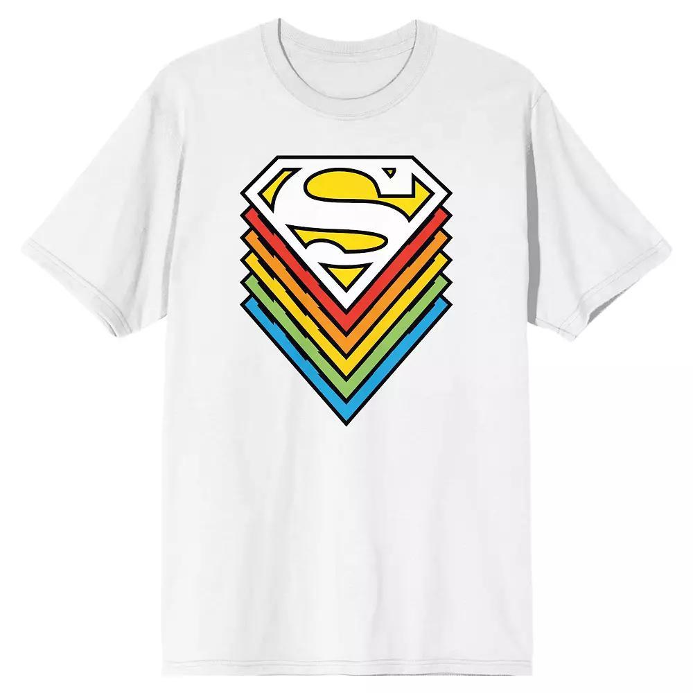 Mens Superman Logo Comic Book Tee Product Image