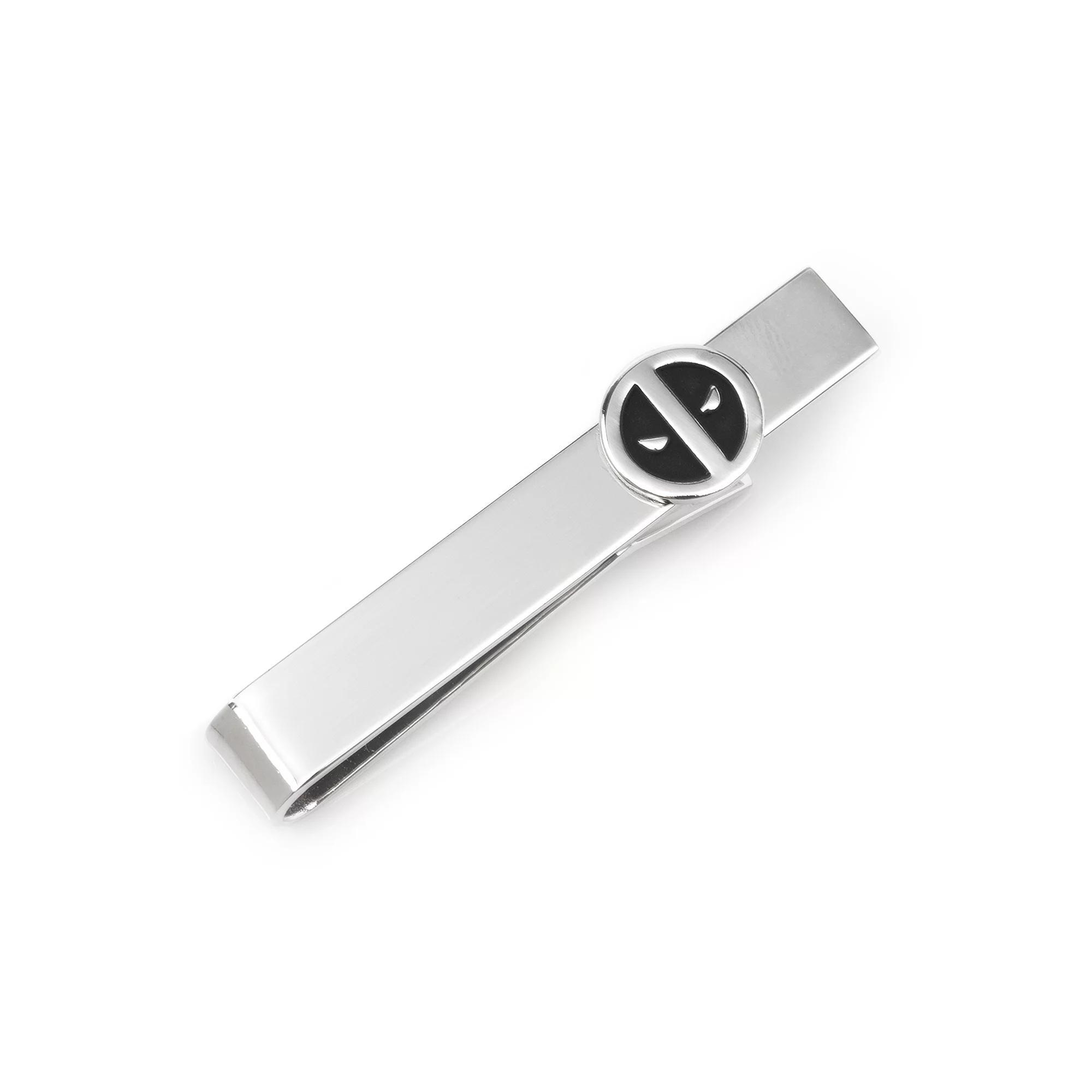 Men's Deadpool Silver Mask Tie Bar, Grey Product Image