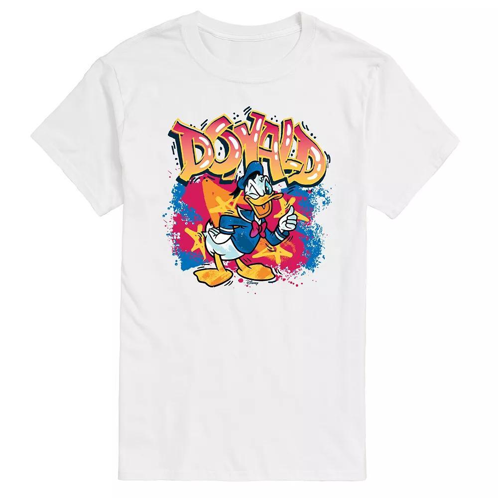 Disneys Donald Duck Big & Tall Graffiti Graphic Tee, Mens Product Image