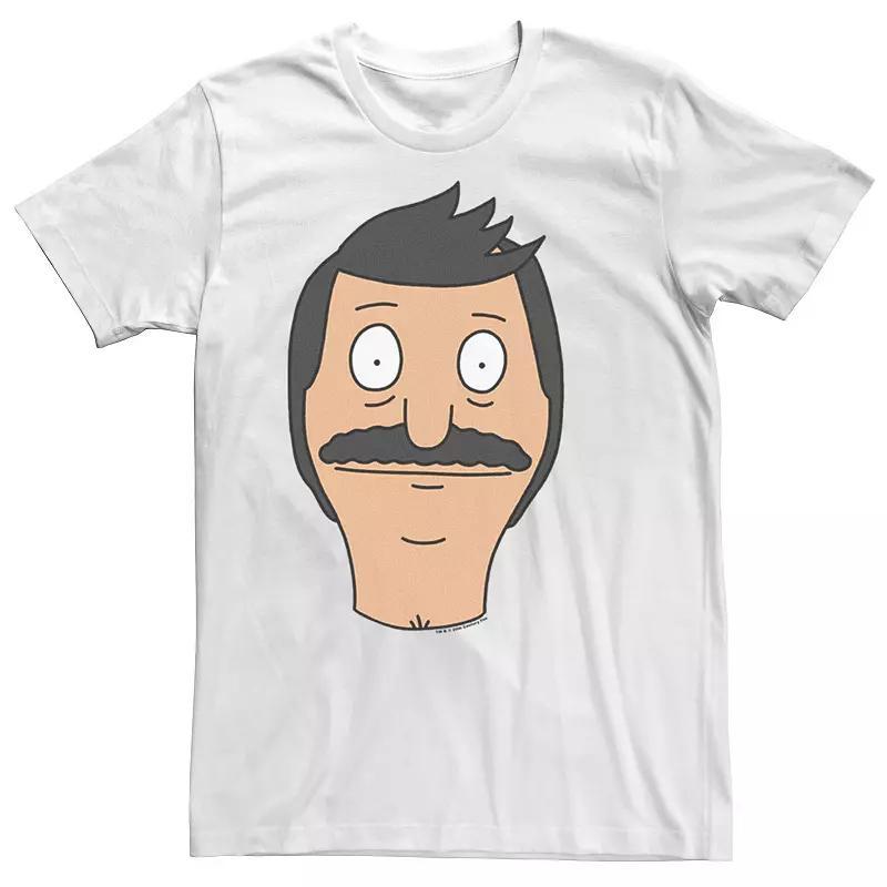 Men's Bob's Burgers Bob Big Face Portrait Tee, Size: Medium, White Product Image