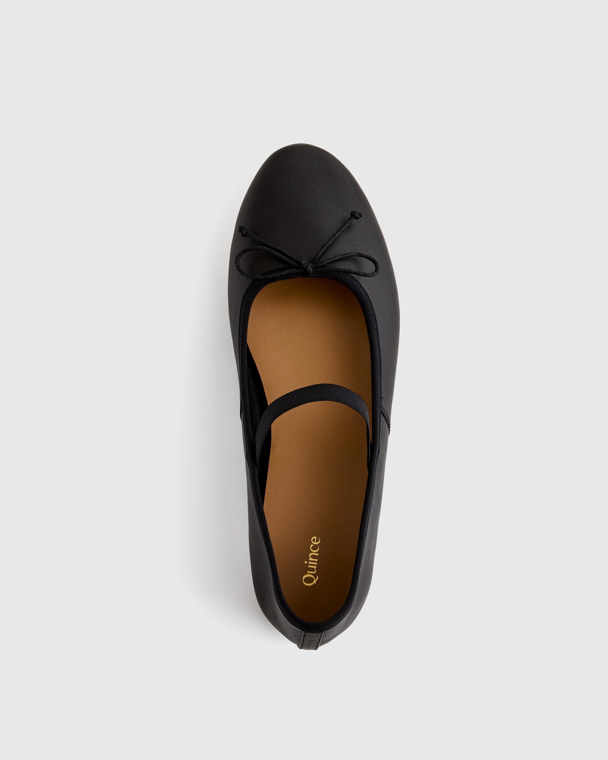 Quince | Women's Italian Leather Mary-Jane Ballet Flat Product Image