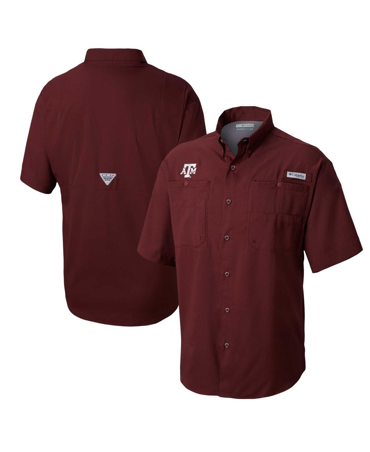 Columbia Men's Collegiate PFG Tamiami Short Sleeve Shirt - Tall - Texas A&M- Product Image