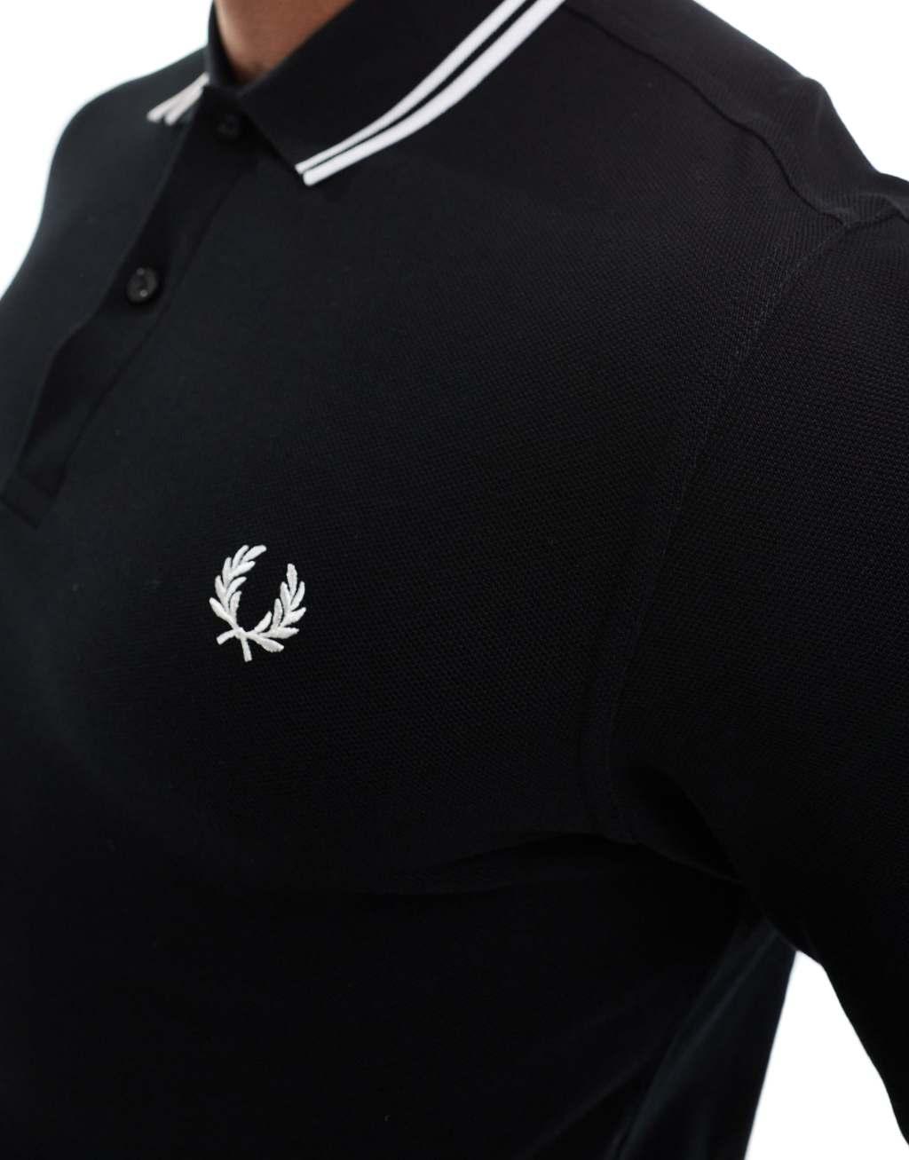Fred Perry long sleeve twin tipped polo shirt Product Image