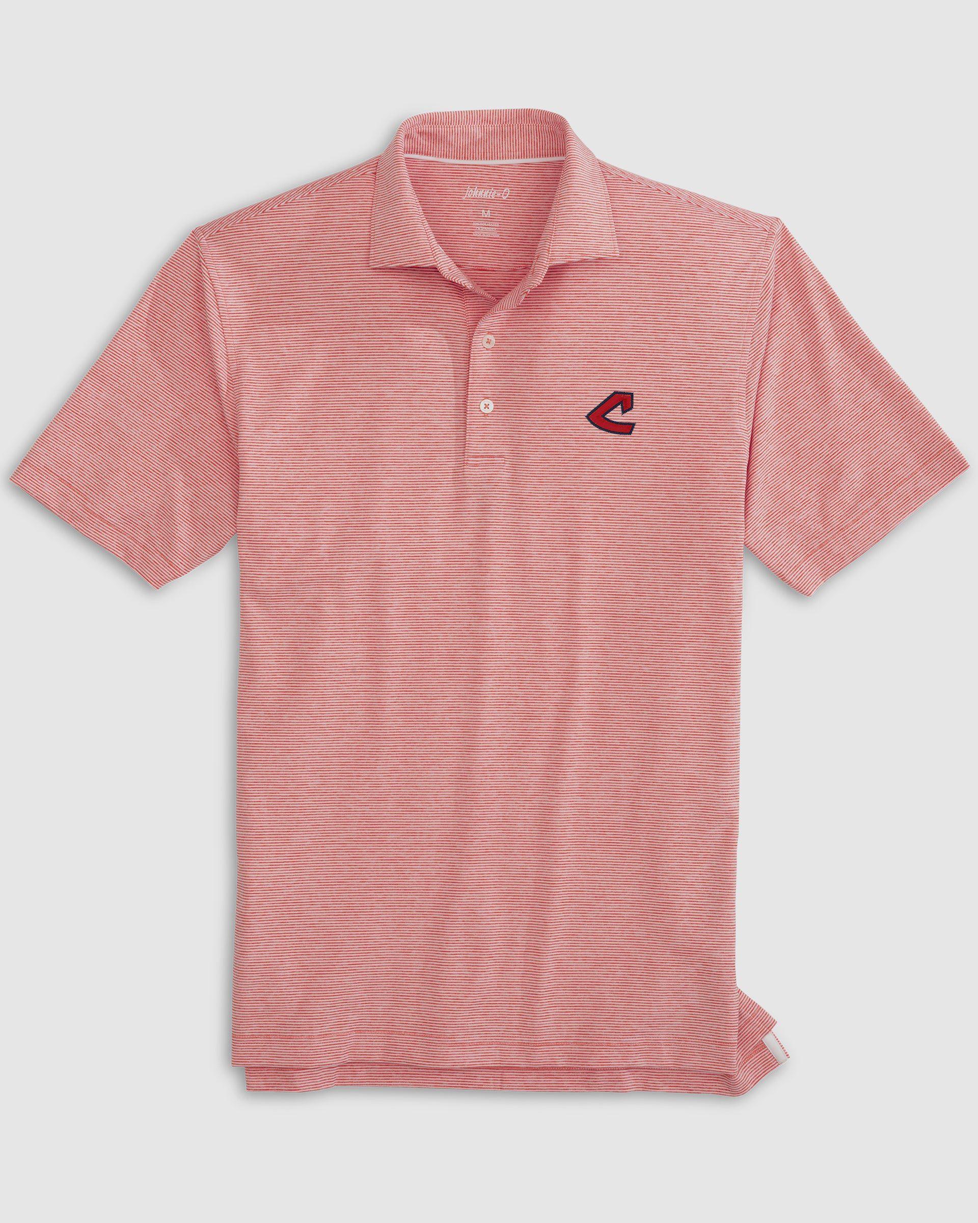 Seattle Mariners Lyndonn Striped Jersey Performance Polo Product Image