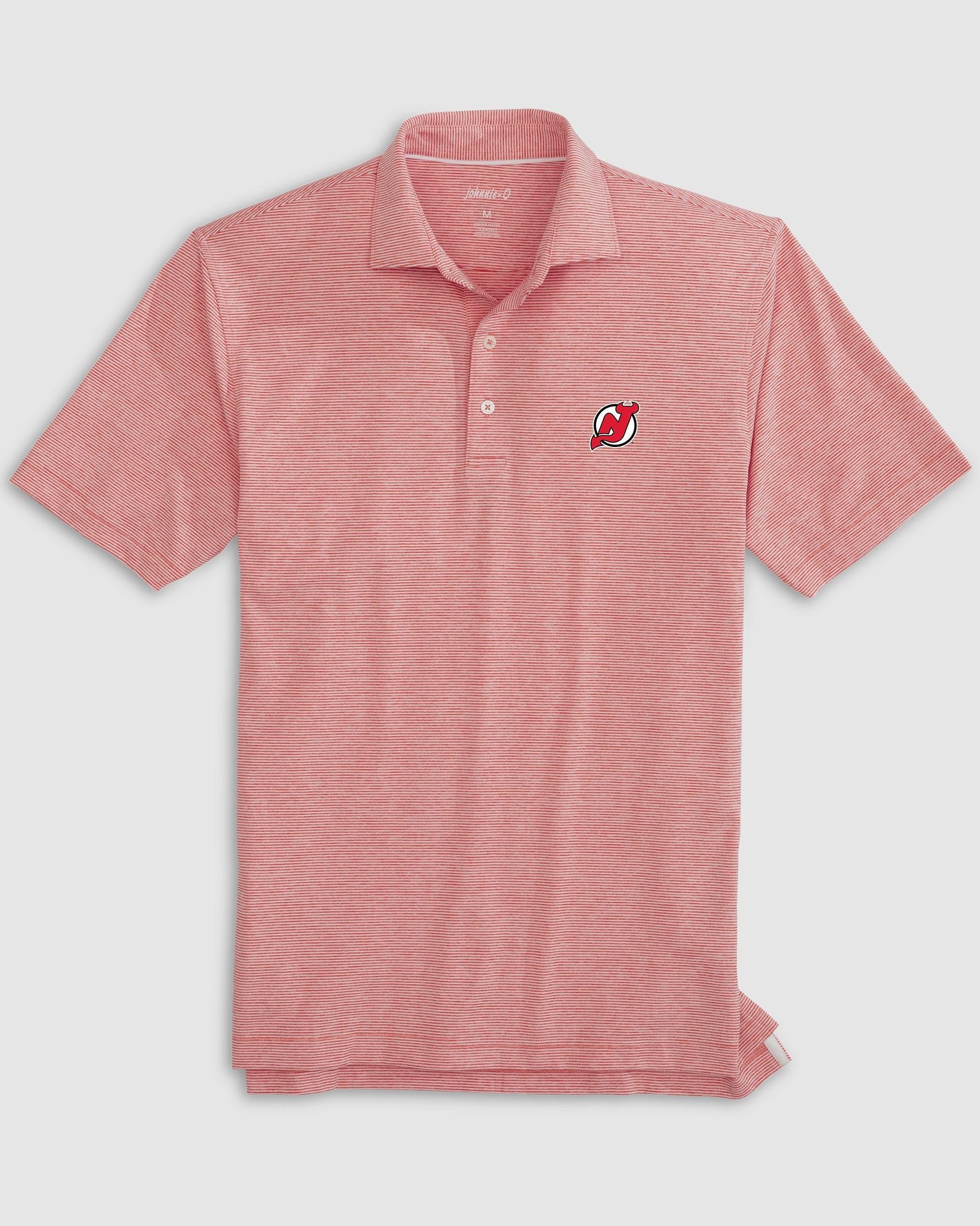 Uconn Lyndonn Striped Jersey Performance Polo - 2024 College Basketball Champions Logo Male Product Image