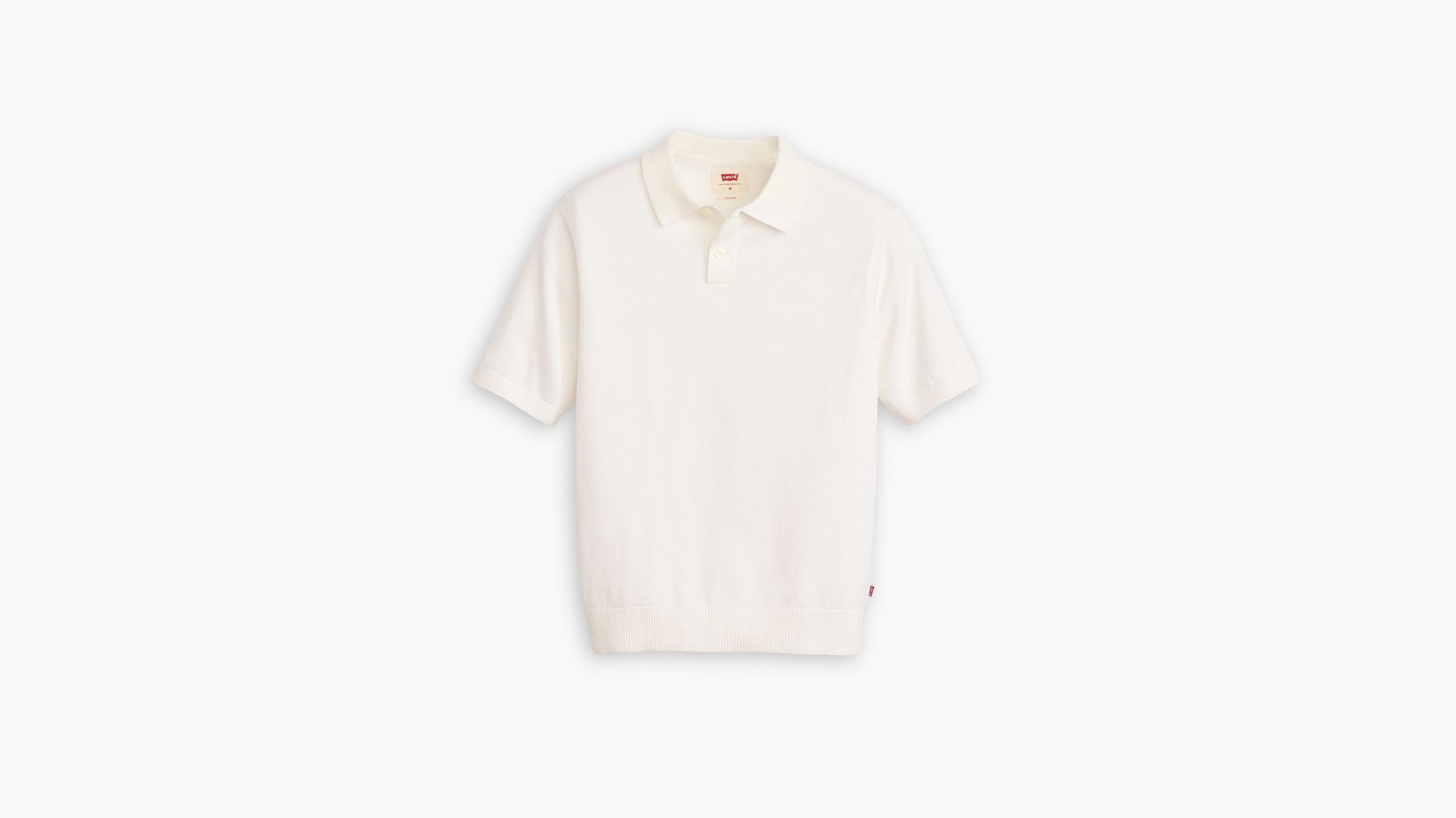 Sweater Knit Polo Shirt Product Image
