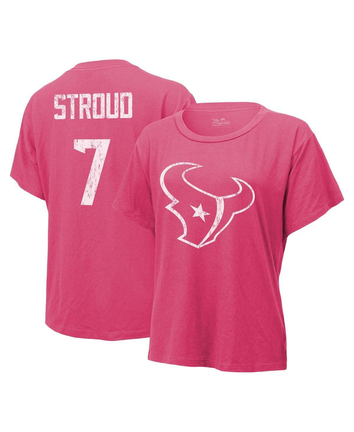 Womens Majestic Threads C.J. Stroud Houston Texans Name & Number T-Shirt Product Image