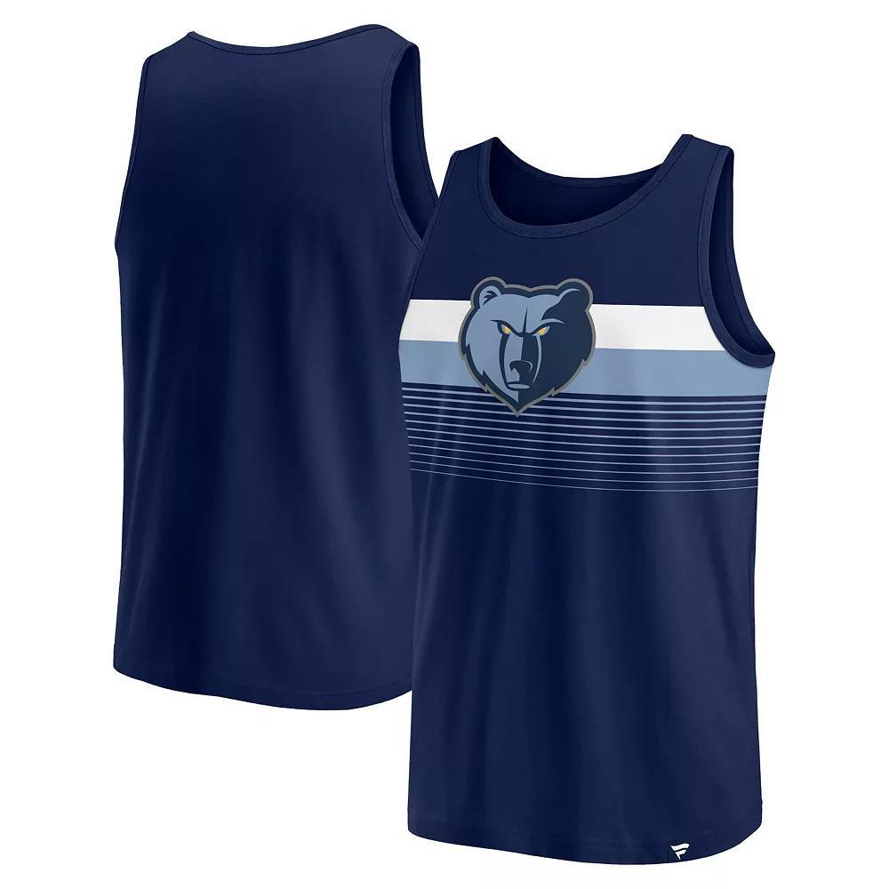 Men's Fanatics Branded Navy Memphis Grizzlies Wild Game Tank Top, Size: Large, Grz Blue Product Image
