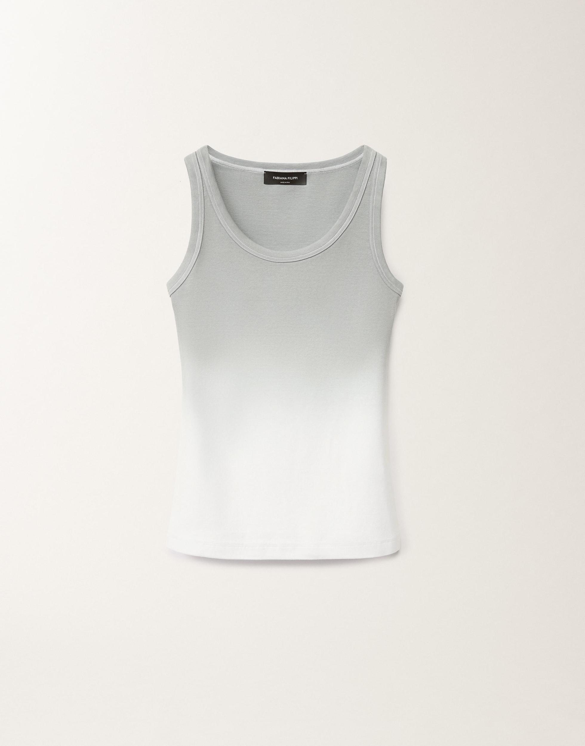 FABIANA FILIPPI Gradient-print Jersey Tank Top In Grey Product Image