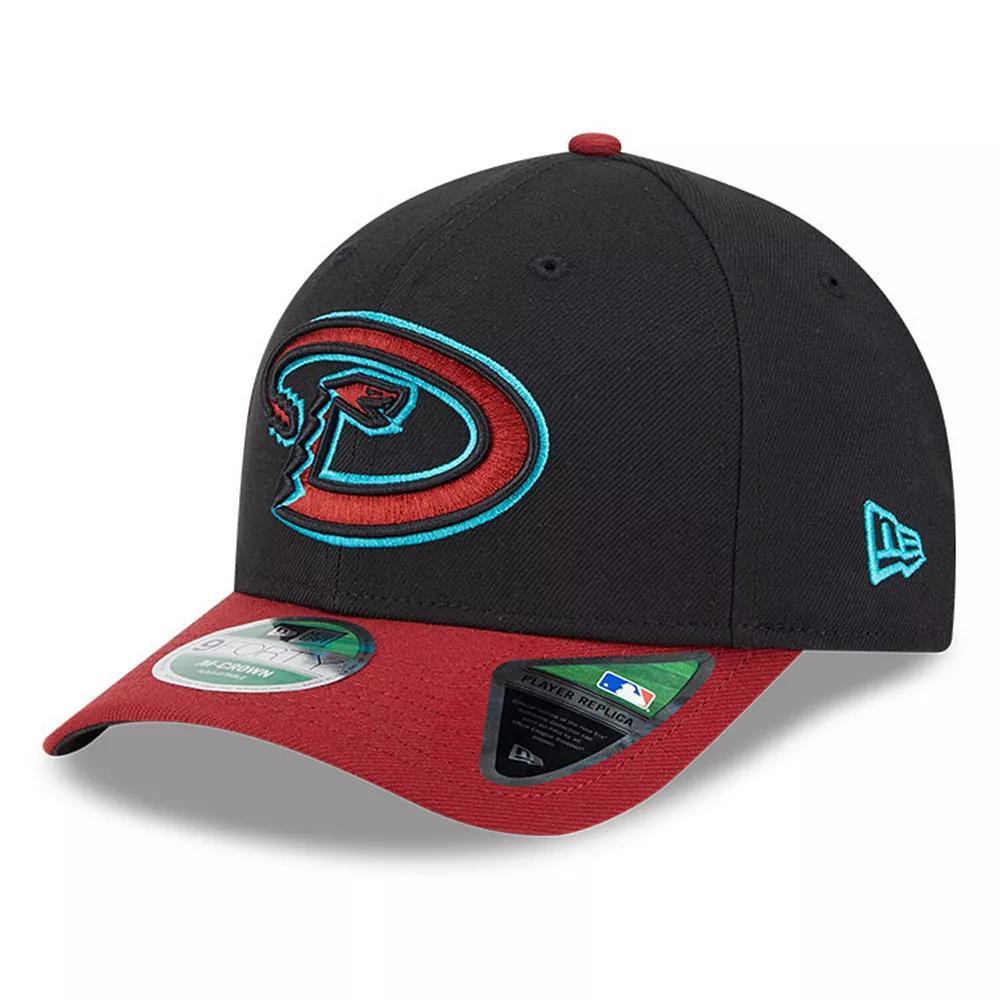 Men's New Era  Black/Red Arizona Diamondbacks Player Replica 9FORTY Adjustable Hat Product Image