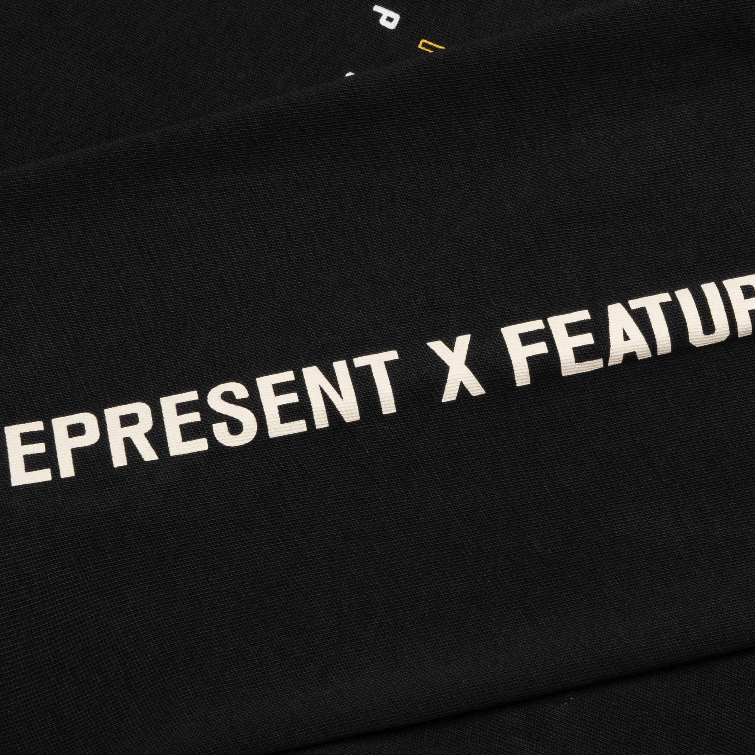 Feature x Represent Head 2 Head L/S T-Shirt - Stained Black Male Product Image