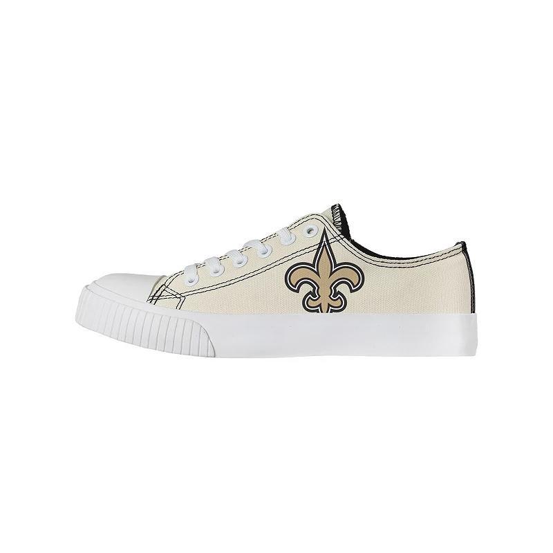 Women's FOCO Cream New Orleans Saints Low Top Canvas Shoes, Size: 7, Beige Product Image
