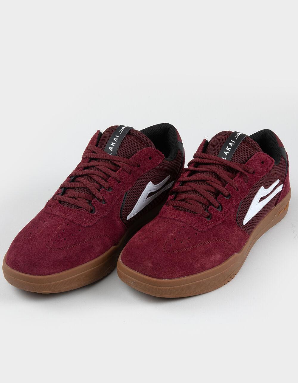 LAKAI Atlantic Mens Shoes - BURGUNDY Product Image