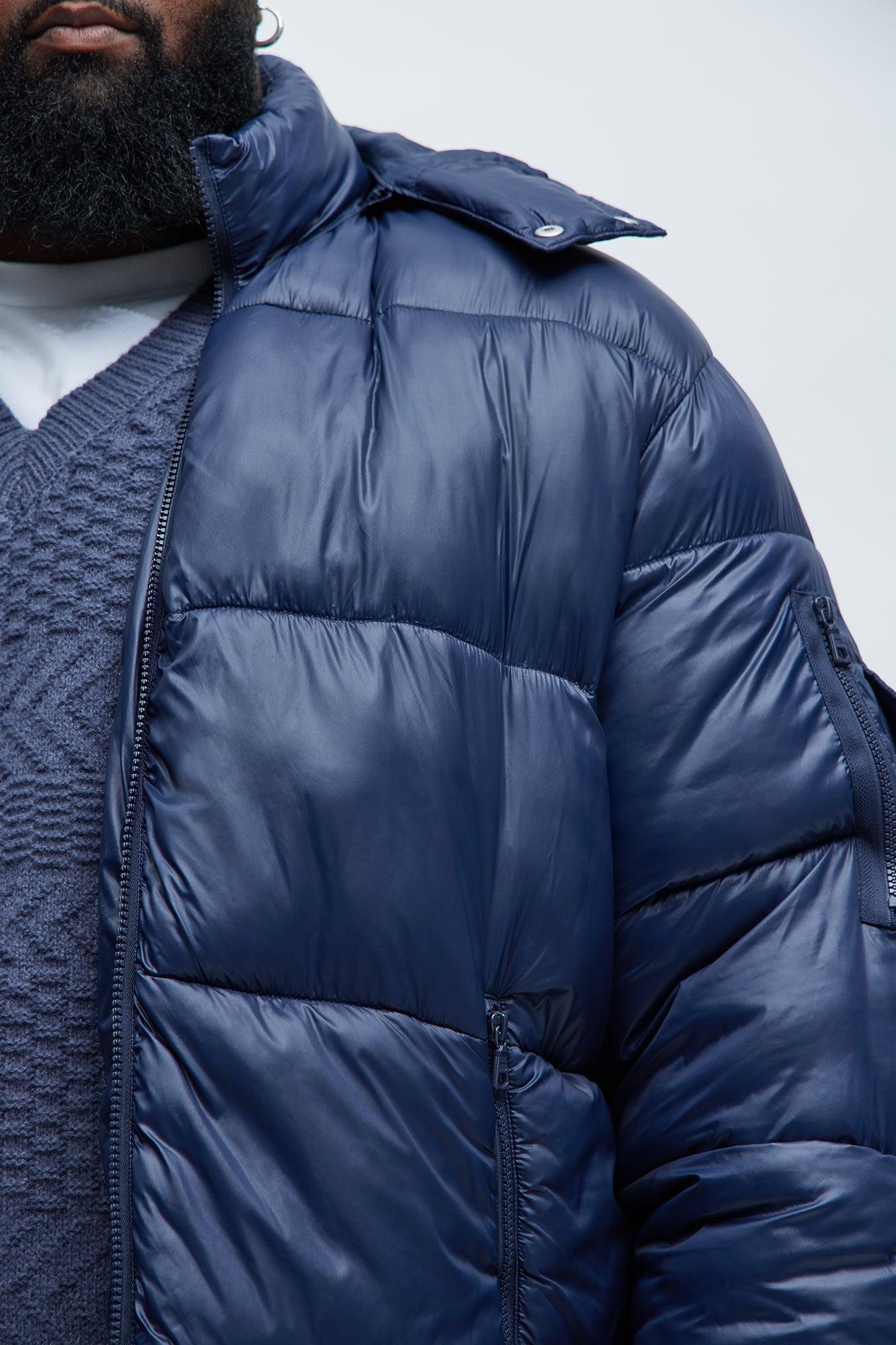 Nixer Puffer Jacket - Navy Male Product Image