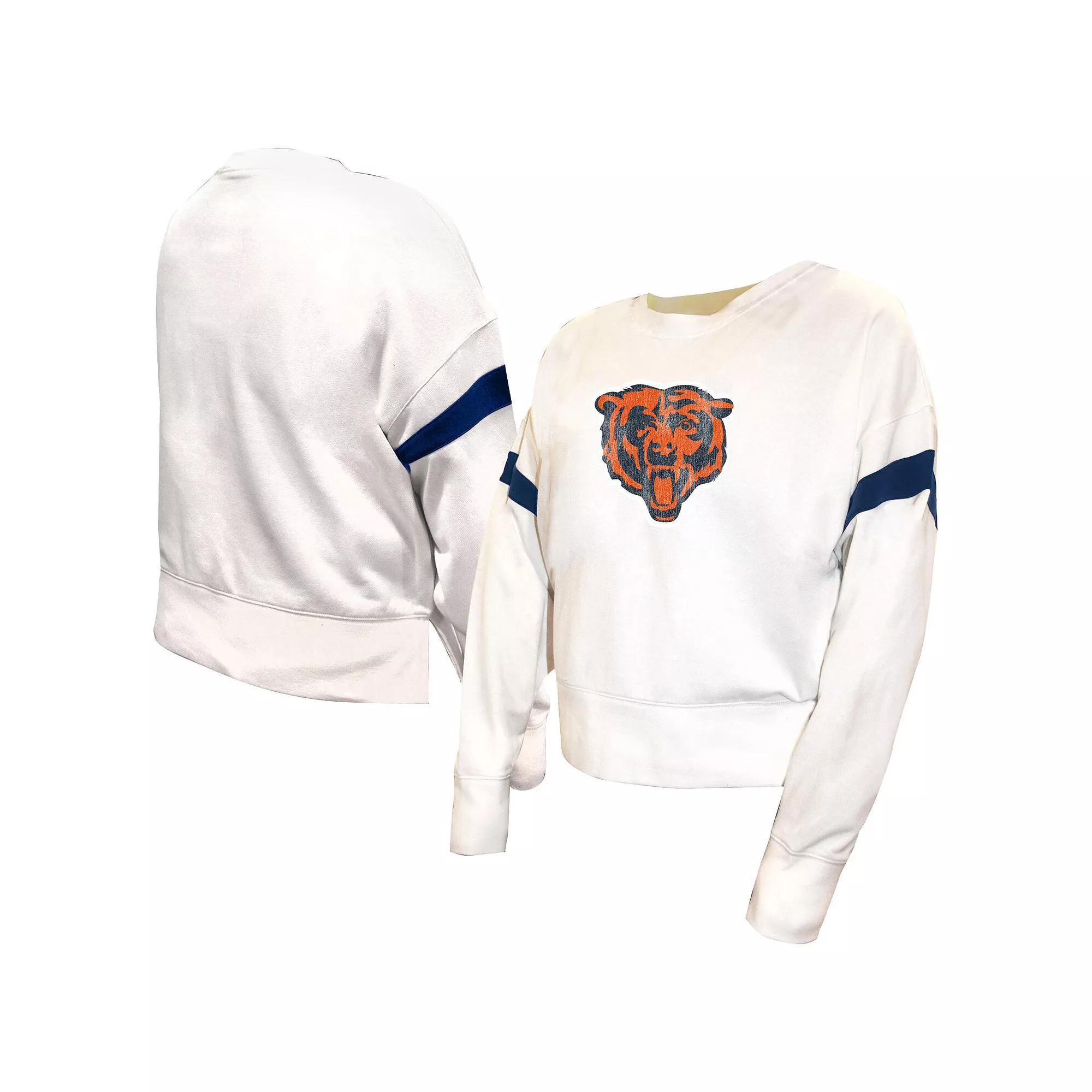 Women's Fanatics  White Chicago Bears Plus Size Fleece Pullover Sweatshirt, Size: 4XL Product Image