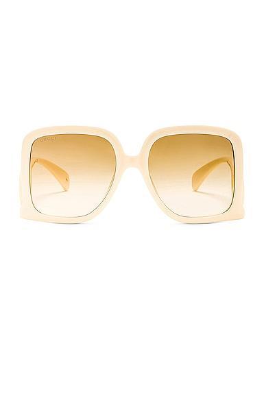 Womens 58MM Rectangular Sunglasses Product Image