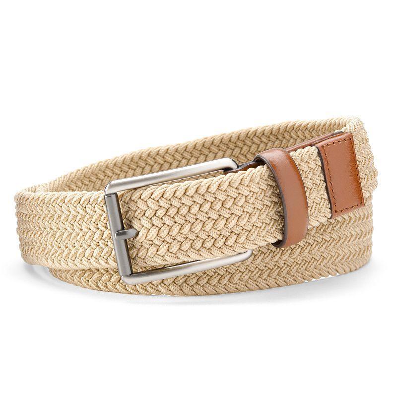 Men's Grand Slam Braided Stretch Golf Belt, Size: 44, Green Product Image