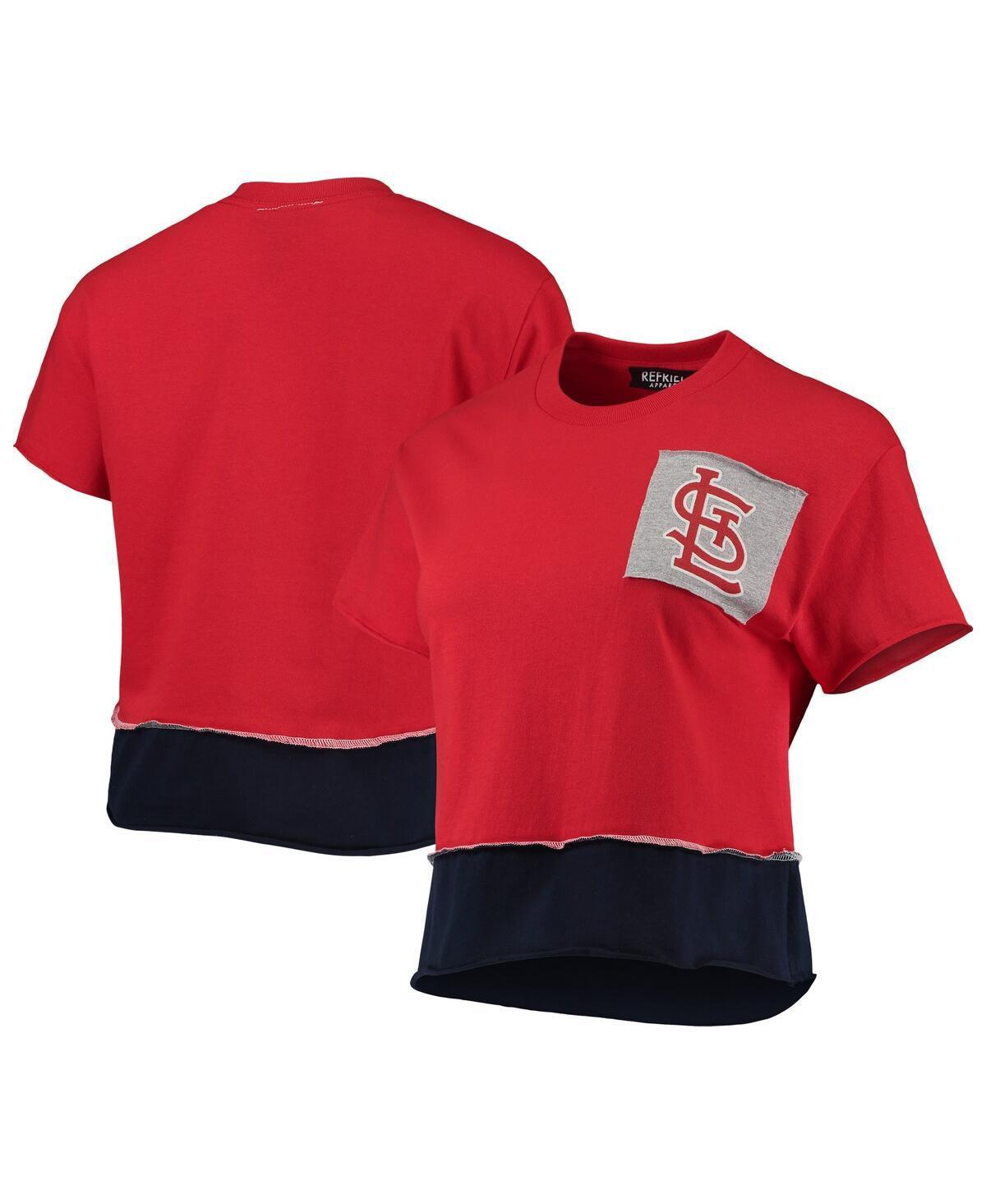 Women's Refried Apparel Red St. Louis Cardinals Cropped T-Shirt, Size: XL Product Image