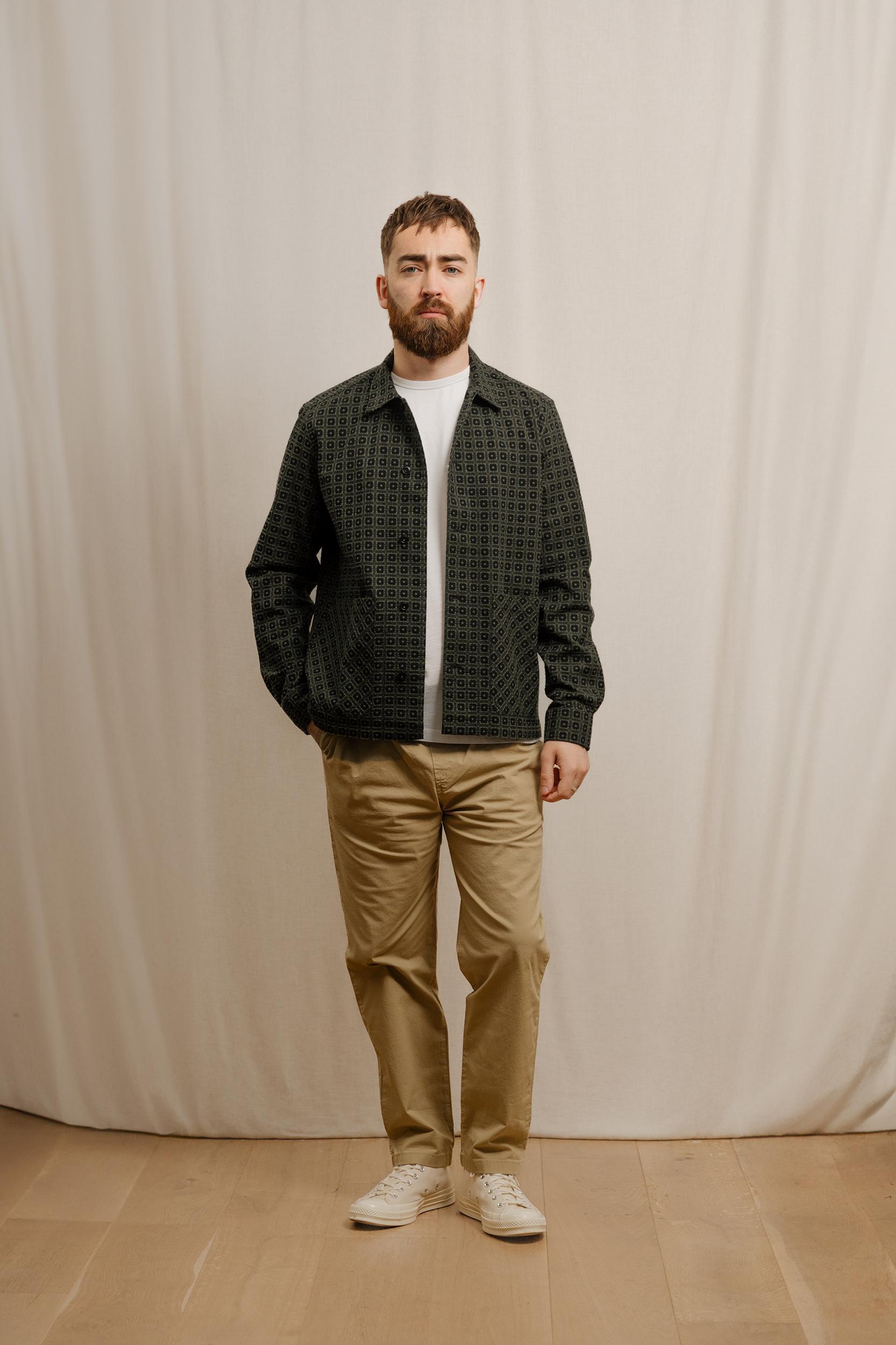 Box Jacquard Overshirt Product Image