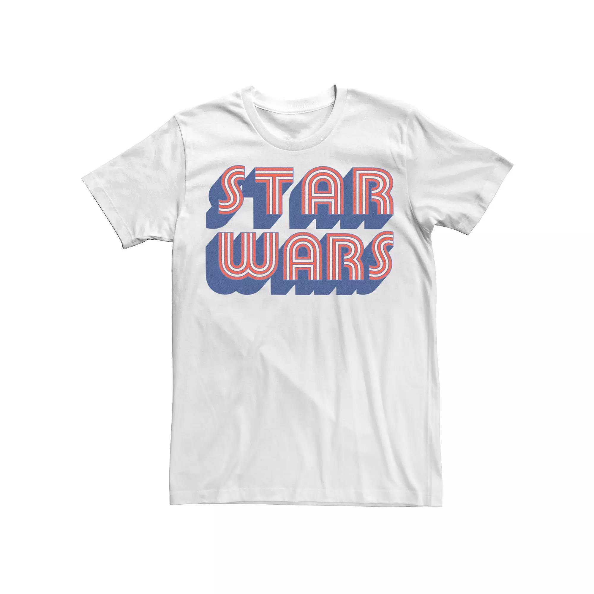Men's Star Wars Stars And Stripes Tee, Size: XXL, White Product Image