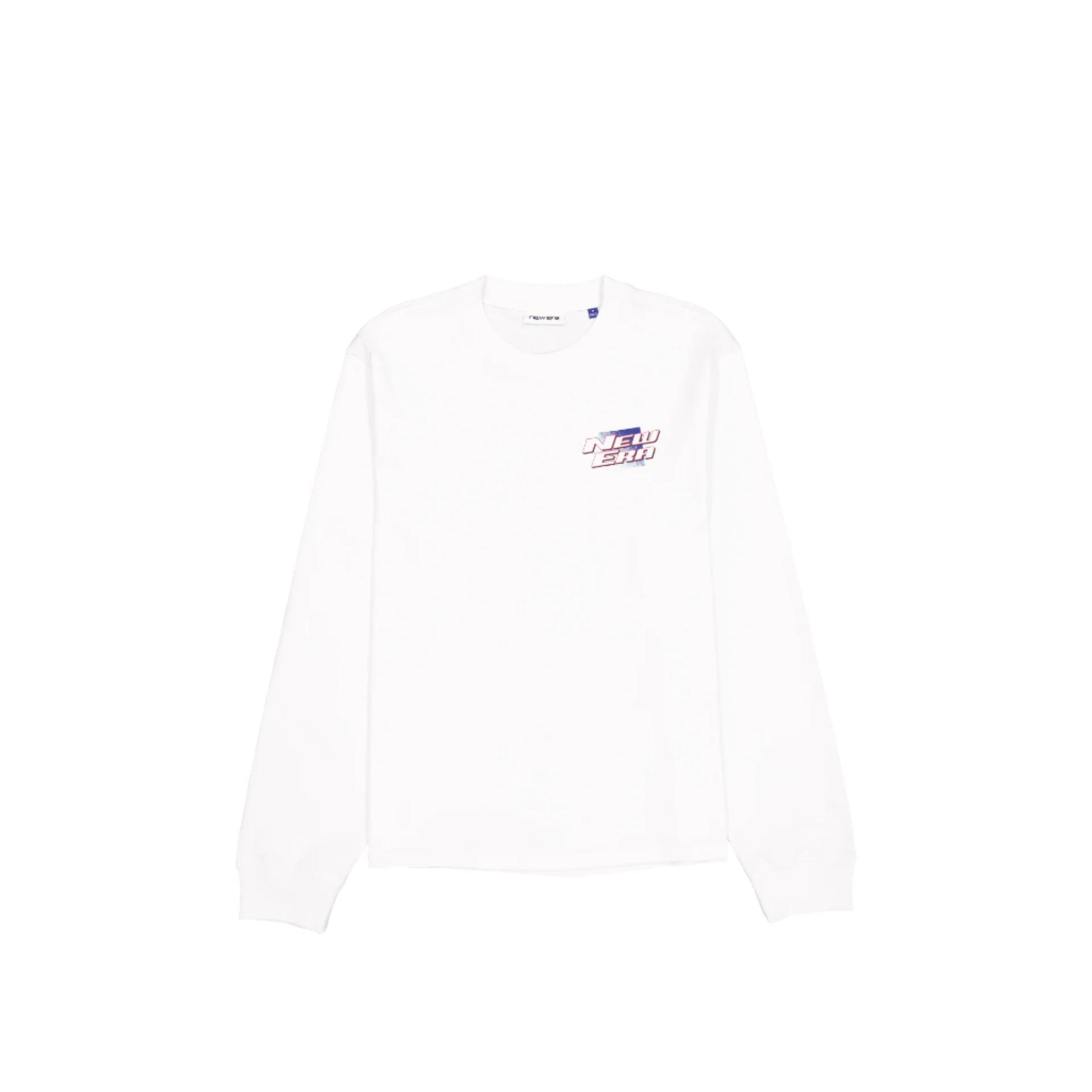 Brand New Era Go Pro Graphic College White Long Sleeve T-Shirt Male Product Image